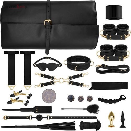 21 PCS BDSM Bondage Restraint Kit with Adjustable Wrist