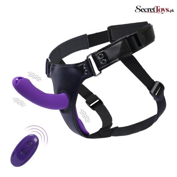Vibrating Strap On Dildo Harness Set for Women
