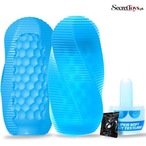 Spinning Textured Male Masturbator Stroker Toy