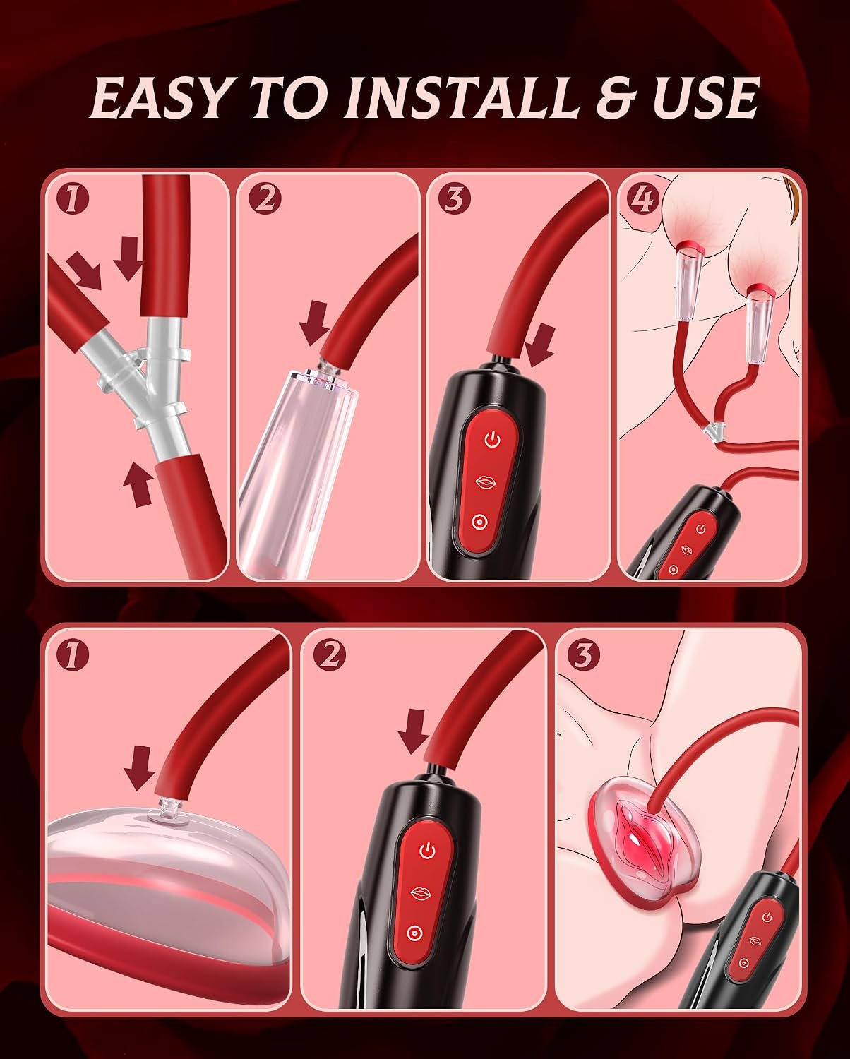 BDSM Anal Hook Set for Women with Chain Leash thumbnail 3
