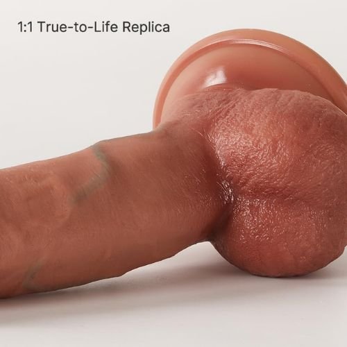 6 Inch Beginner Silicone Dildo with Suction Cup thumbnail 3