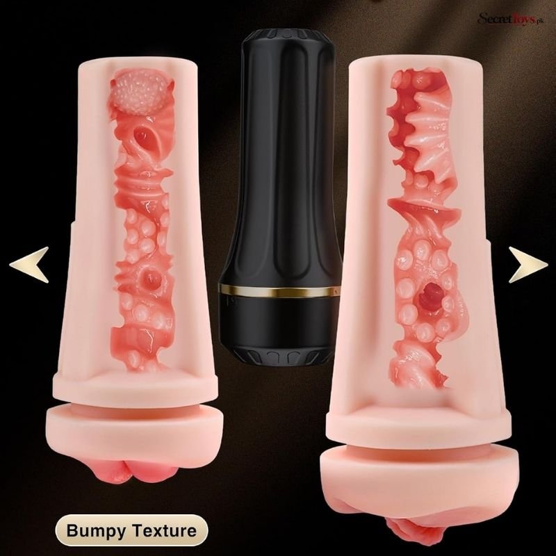 7.5 Inch Dual Sleeve Male Masturbator thumbnail 3