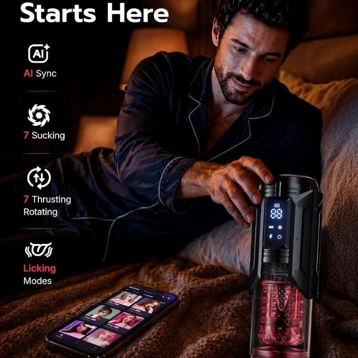 Male Masturbator Waterproof Stroker 7 Vibration Modes thumbnail 3