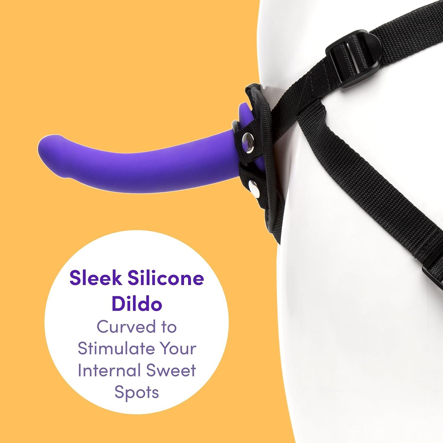6 Inch Silicone Strap On Dildo Harness Kit thumbnail 2