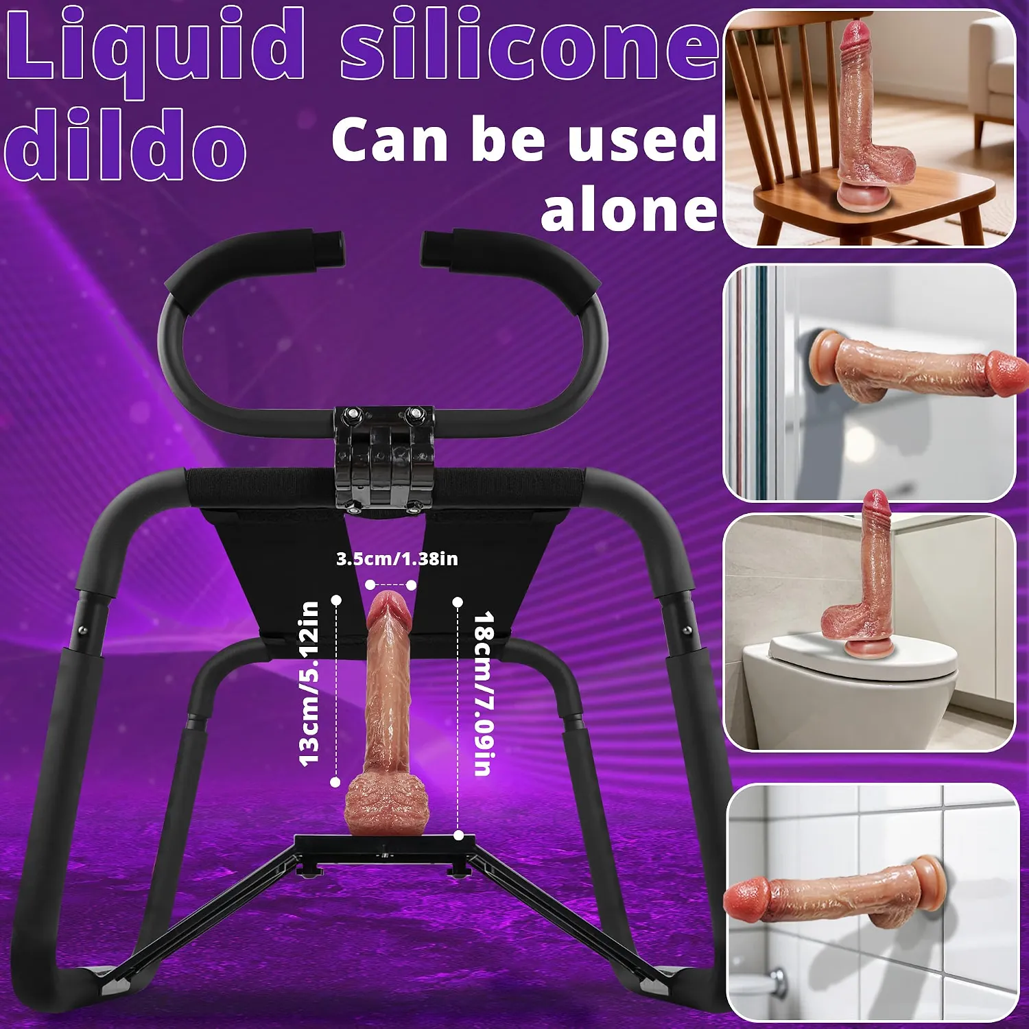 Multifunction Sex Chair with Adjustable Dildo Mount thumbnail 3