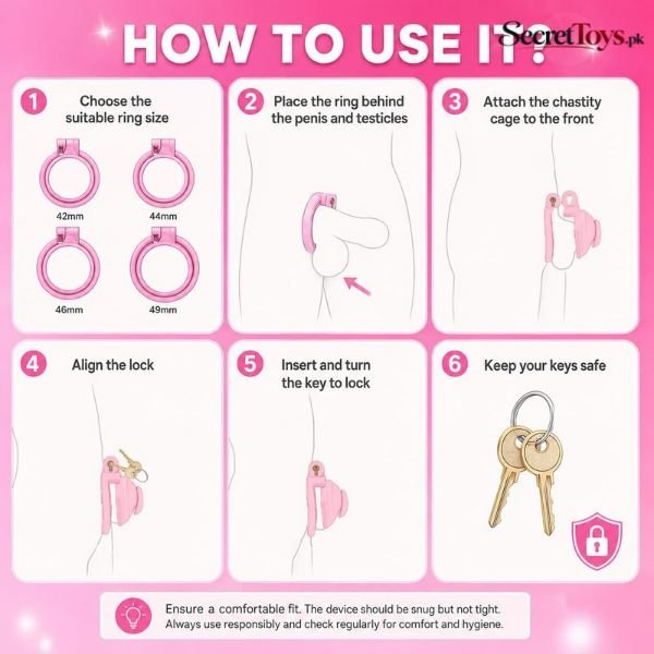 Flat Low Profile Chastity Cage for Men thumbnail 3