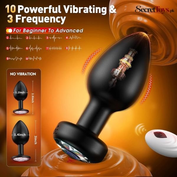 3 Piece Remote Controlled Vibrating Anal Plugs thumbnail 3