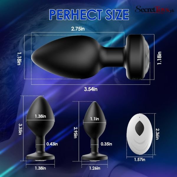 Remote Controlled Vibrating Anal Plug Kit thumbnail 2
