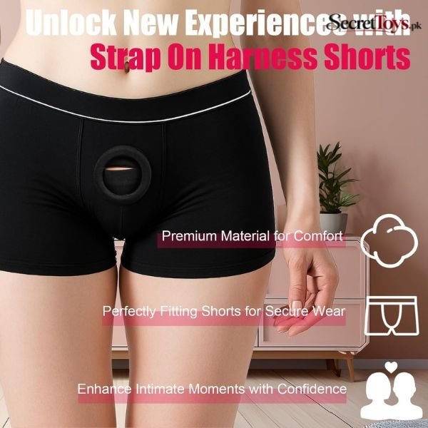 Hollow Strap On Dildo Boxer Shorts thumbnail 3