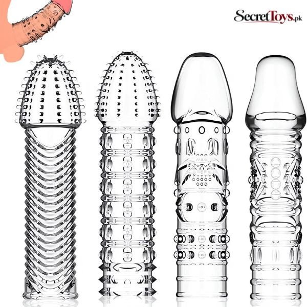 4 Pack Reusable Penis Sleeves for Men
